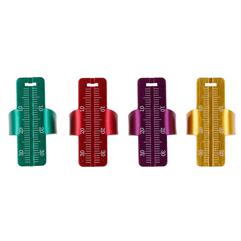 Root canal ruler made of aluminium alloy for dental measurement, colour options available