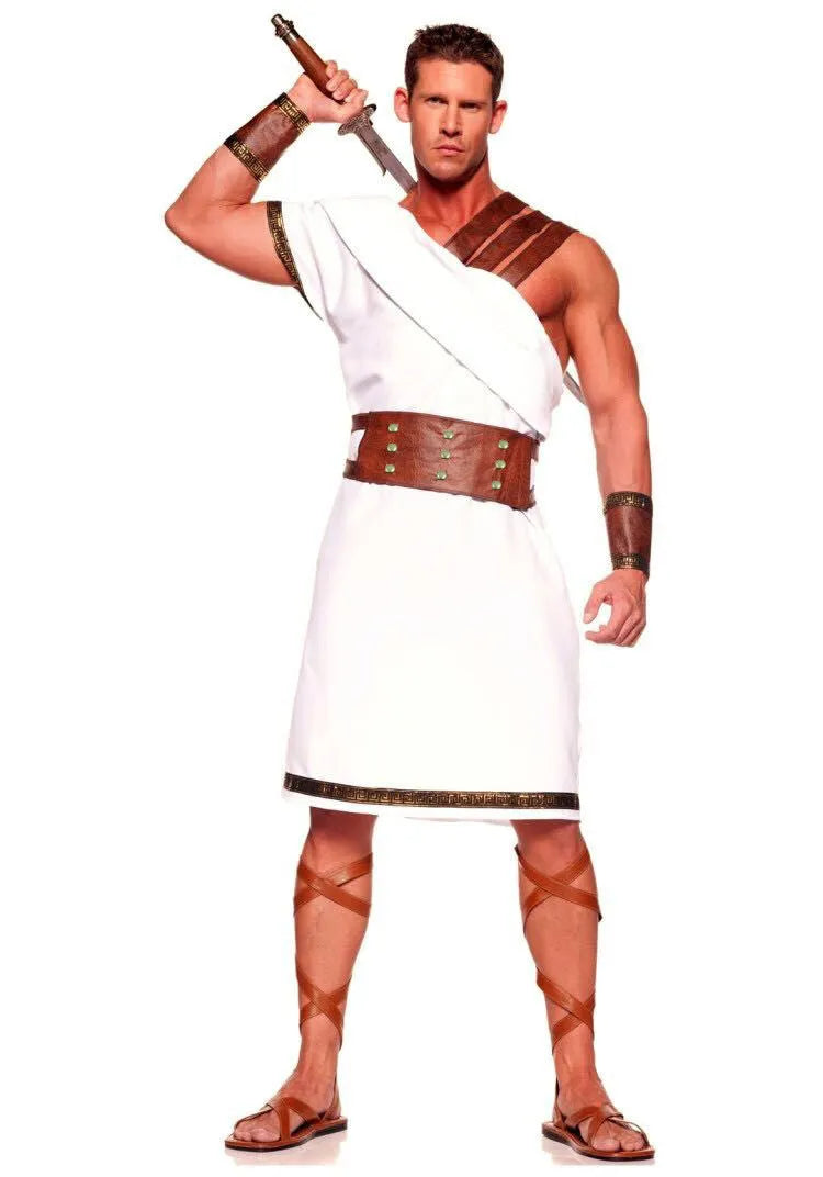 Medieval Roman costume in stretch Lycra spandex, solid colour, available in sizes L M XL