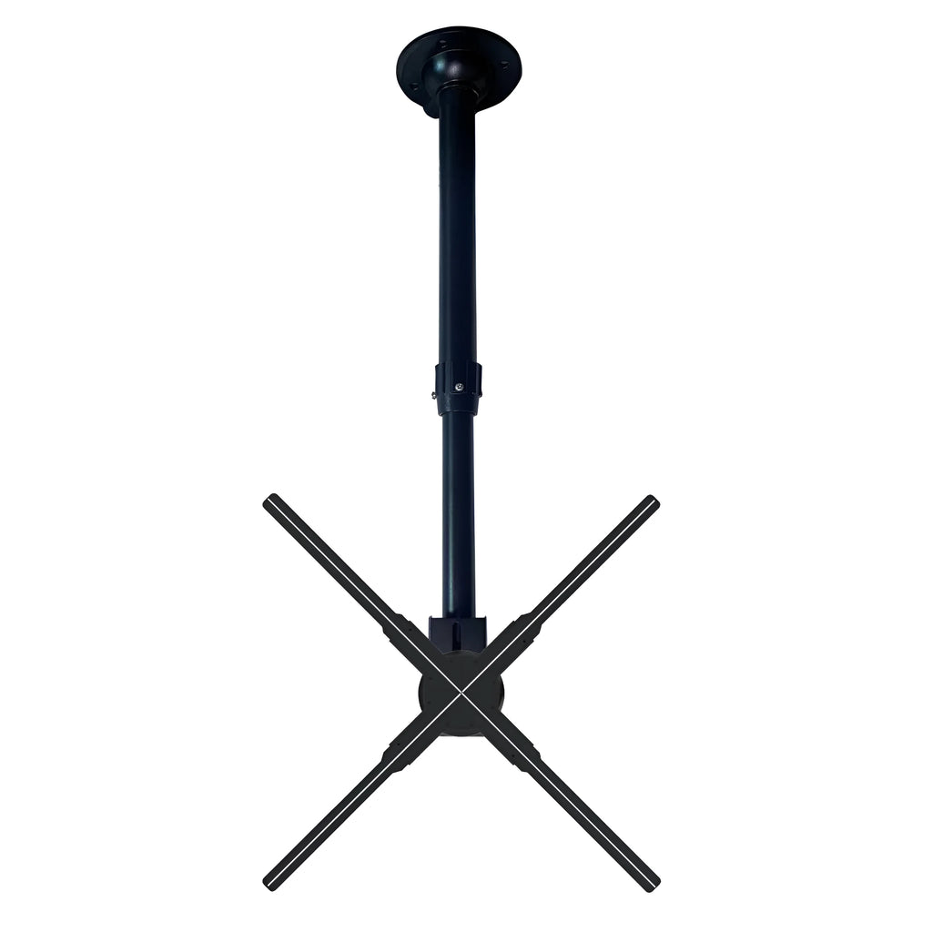 Black metal desktop hanger for holographic 3D projection fan advertising player bracket