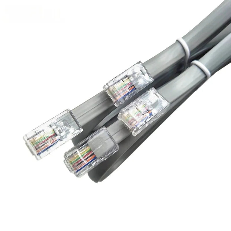 Grey CAT6 Ethernet cable with RJ45 connectors, 2 metres long.