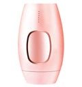 Black laser hair removal device with UK plug and control buttons, suitable for home use on face and body