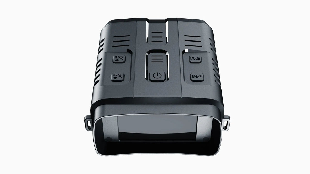 Night vision binocular Model N009 with large screen and WiFi function on a dark background