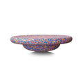 Plastic children's balance board in wood-grain effect colours for ages 4-6