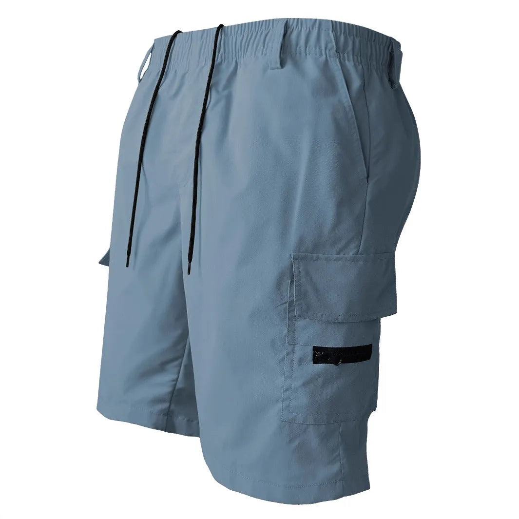 Men's loose straight casual pants shorts in American sports style, four colour options