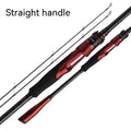 Ultralight carbon fishing rod shown in pikestaff and straight handle styles for lure fishing.