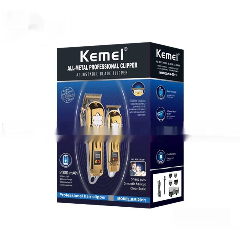Electric hair cutter KM-2011 rechargeable suit with low noise for home haircuts