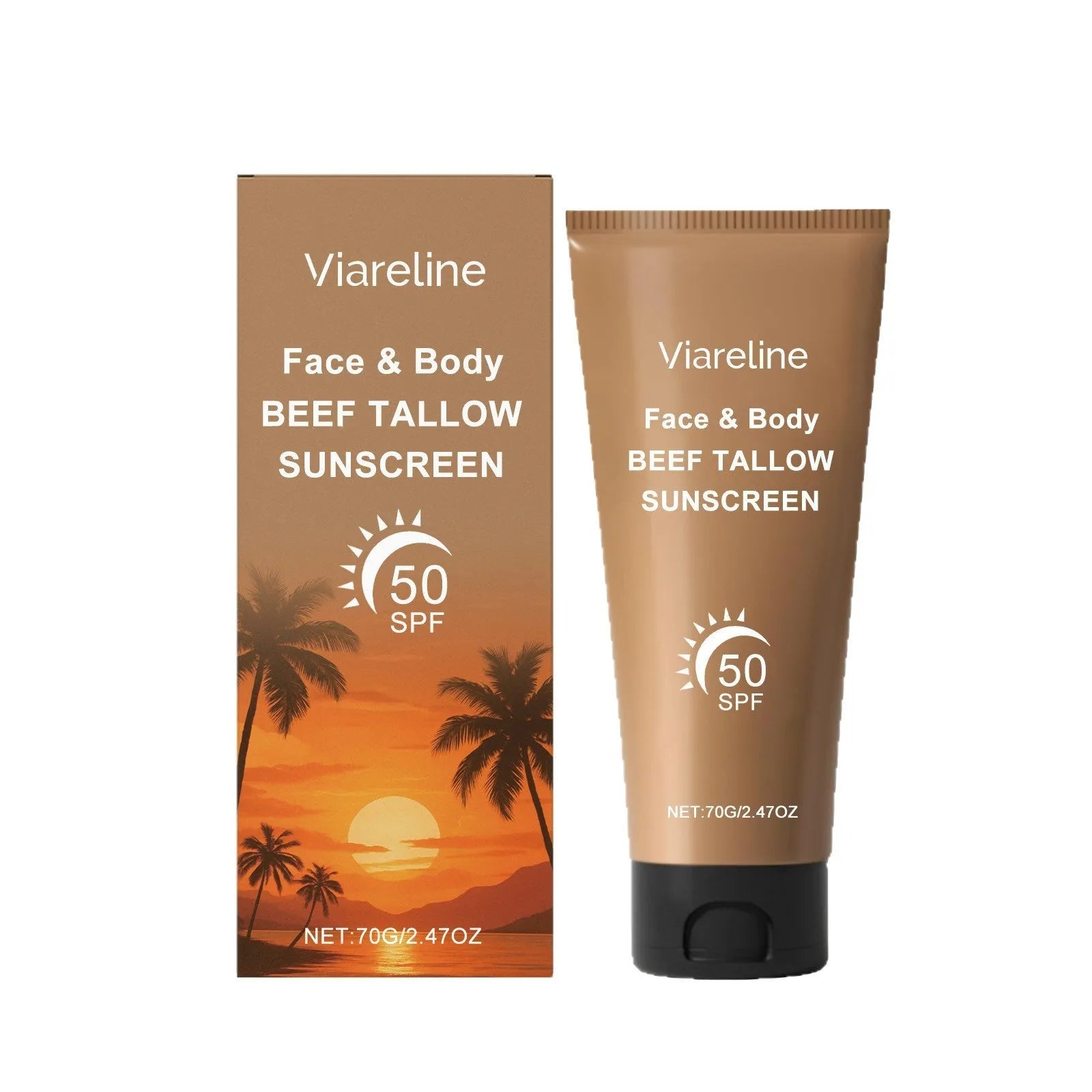 70g protective cream container with collagen and coffee extract ingredients