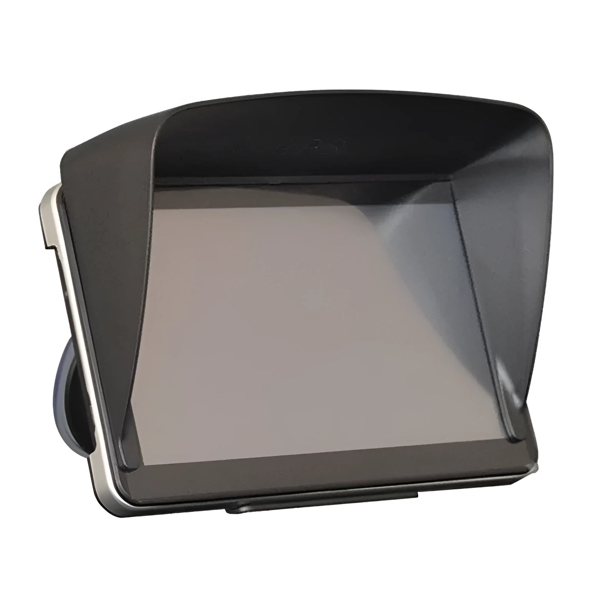 Black plastic navigator hood sunshade for 5-inch and 7-inch car navigation screens with hairpin fitting