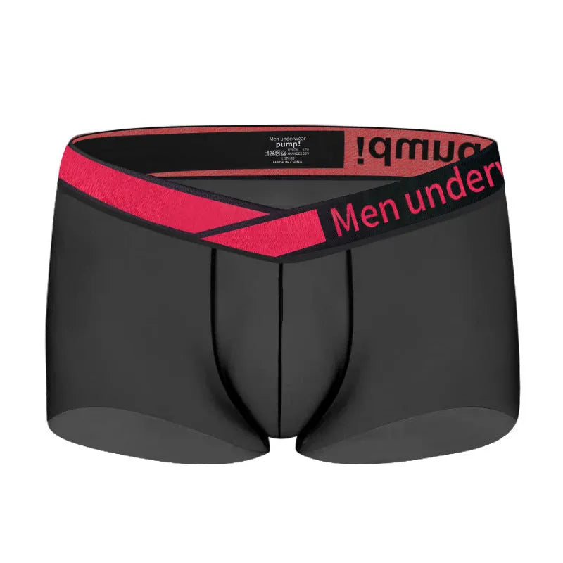 Men's low waist underwear with gradient laser pattern in modal fabric, seamless construction