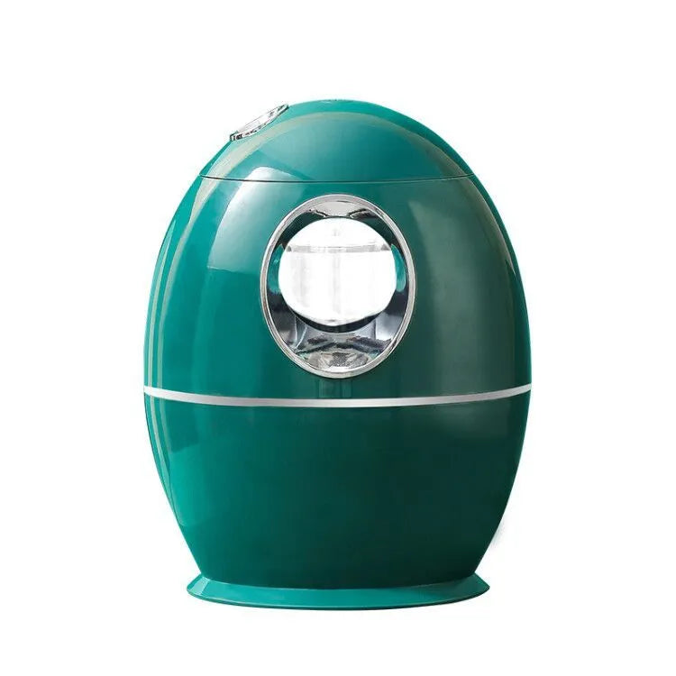 Silent USB-powered round aromatherapy spray humidifier in white colour with 800ml water tank