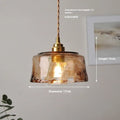 Nordic retro style brass and glass chandelier pendant light for restaurants