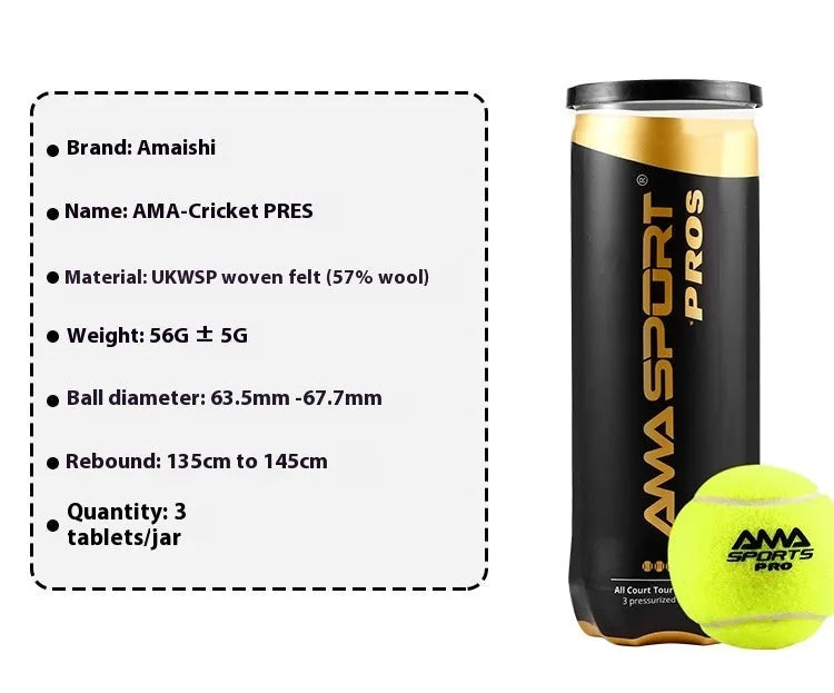 Three cage plate tennis training balls in black, green, and yellow colours