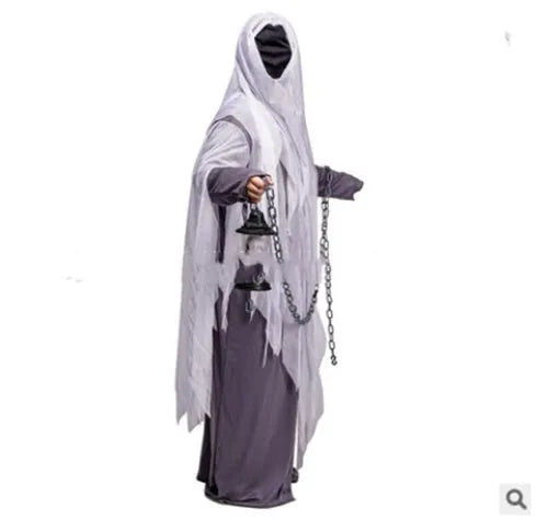 Halloween costume robe made of 98% polyester in colour FF265, one size, ghost horror theme for party or cosplay