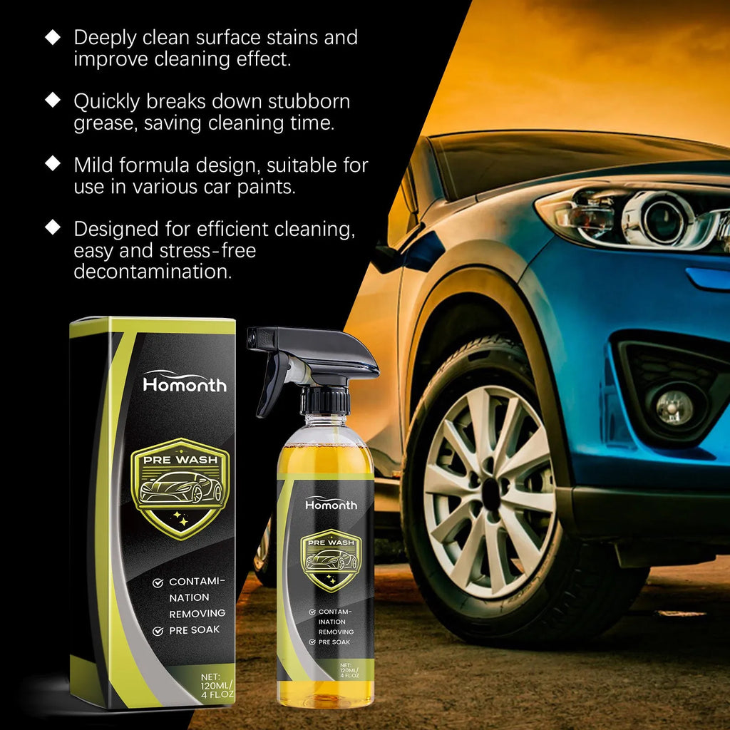 Homonth Automotive Detergent Wipe Free Car Wash Liquid 120ml bottle