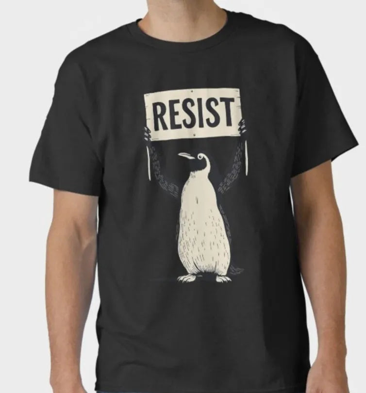 Straight cut cotton summer t-shirt in black on a hanger, showing round neck and short sleeves