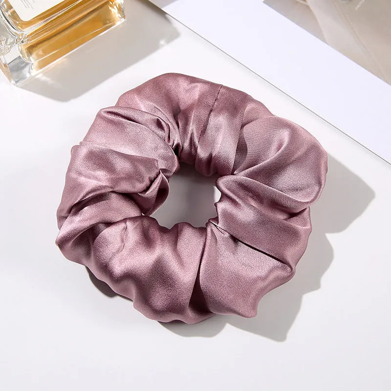 Handcrafted silk hair ring headband 6cm wide in multiple colours including black and navy blue