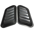 Car fake air outlet cover in ABS plastic, decorative body vent trim, black or white, 2-pack