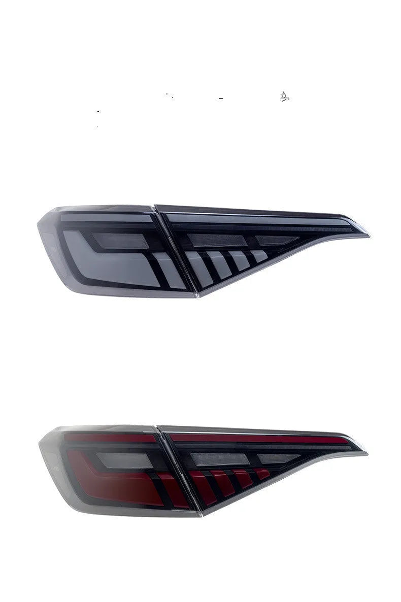 11th generation Honda Civic modified LED taillight assembly in black and red and black and white options.