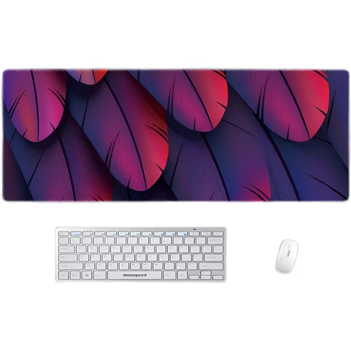 Black red art design XXL non-slip wear-resistant mouse pad on desk