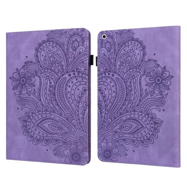 Universal wallet-style tablet case in imitation leather, compatible with iPad, Samsung, Huawei, Lenovo, Kindle 8-11.5 inch tablets, multiple colours.