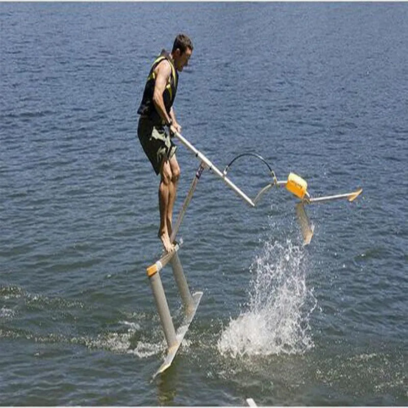 Waterbird AS001 water bike self-propelled hydrofoil craft in magnesium aluminium alloy and glass fibre
