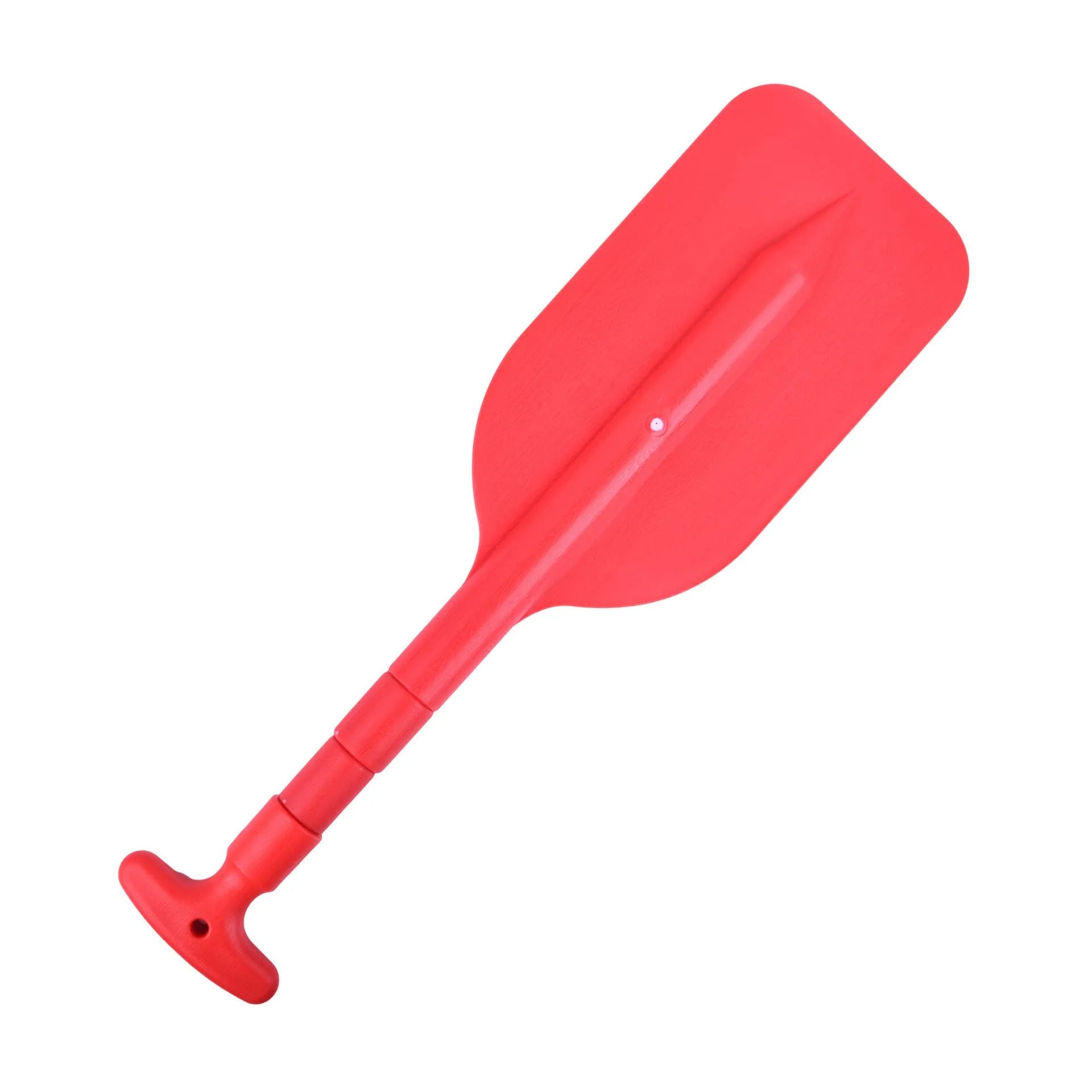 Retractable paddle in yellow with telescoping aluminium alloy shaft and PVC blade for inflatable boats