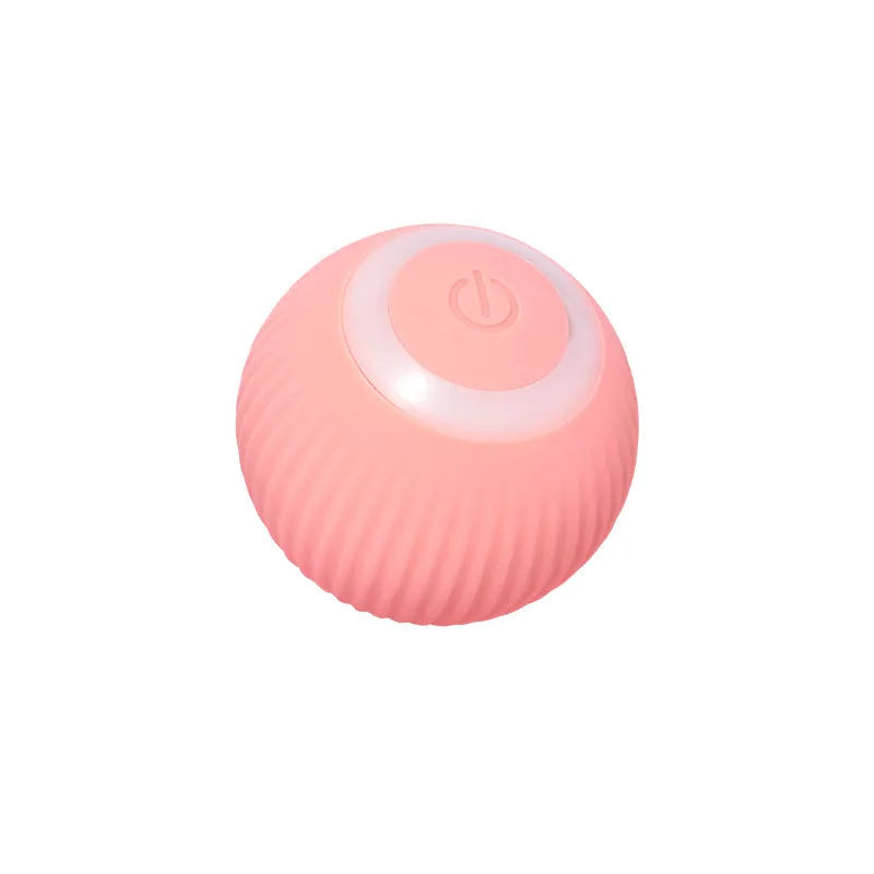 Cat Gravity Intelligent Rolling Ball 43mm automatic rotating ball in green, with bionic motion obstacle avoidance on a hard floor