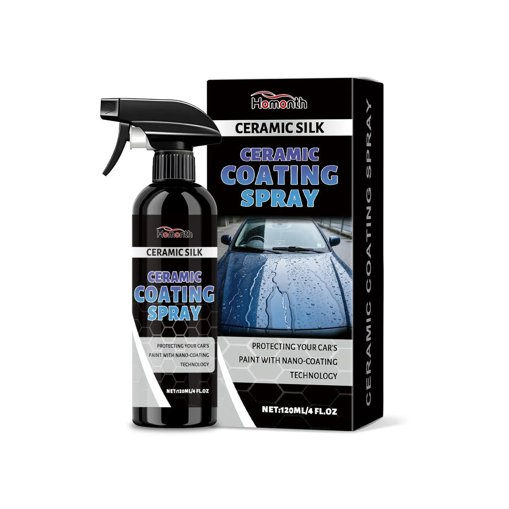 120ml ceramic coating protective spray bottle for vehicle paint maintenance.
