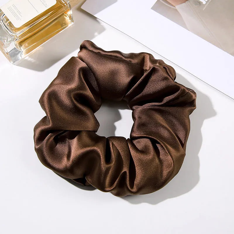 Handcrafted silk hair ring headband 6cm wide in multiple colours including black and navy blue