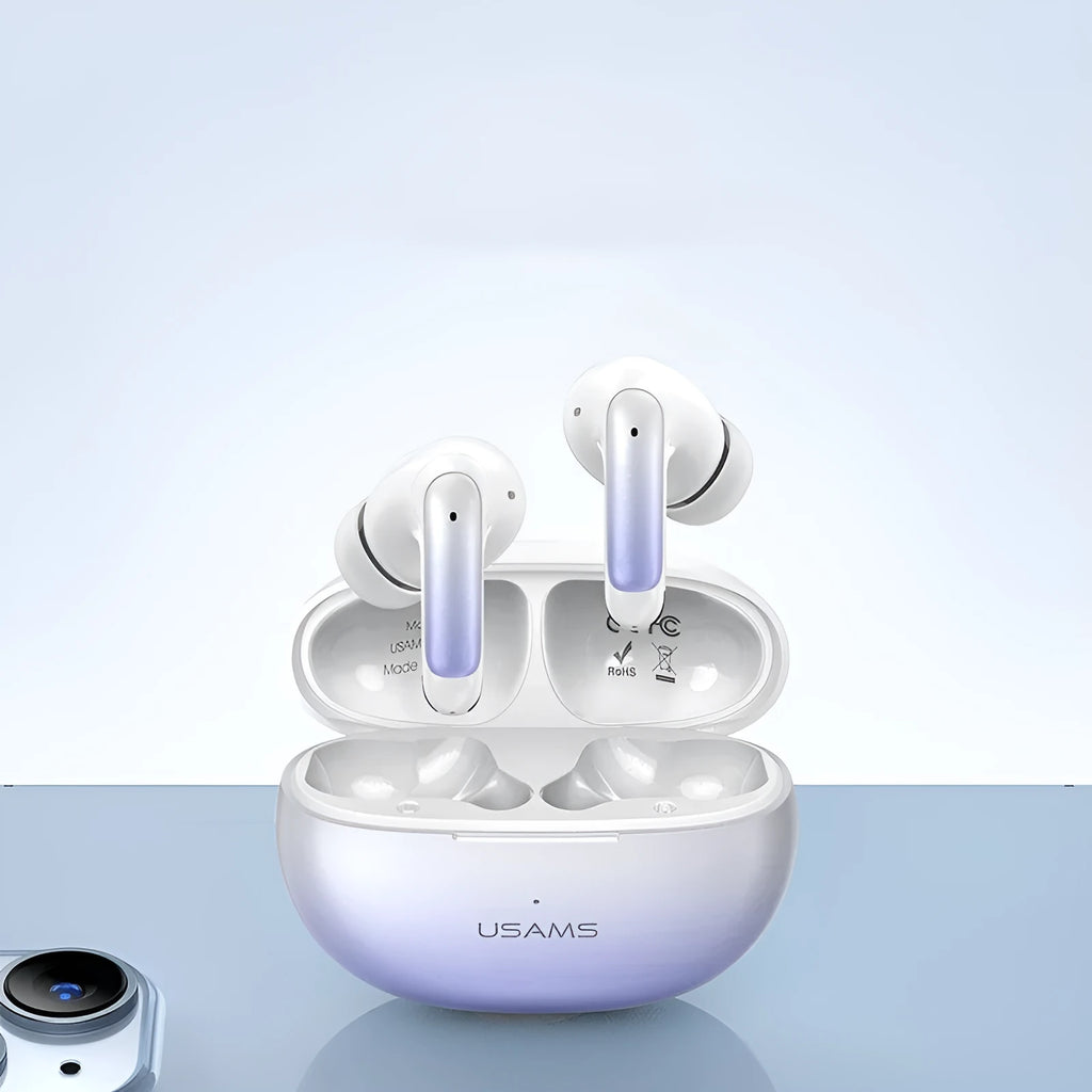 Black wireless Bluetooth gaming headset with in-ear design and low-latency esports mode
