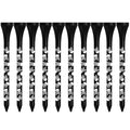 Black skull print bamboo golf spike dowel pins in 70mm and 83mm sizes
