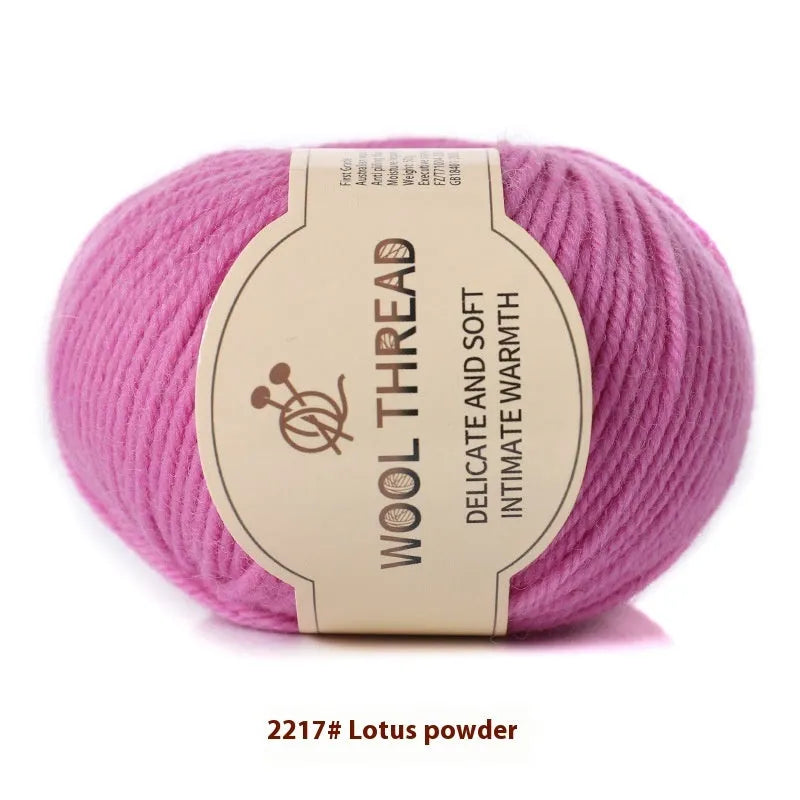 Hand knitting wool yarn roll for baby clothes with 10 needle specification in various colours