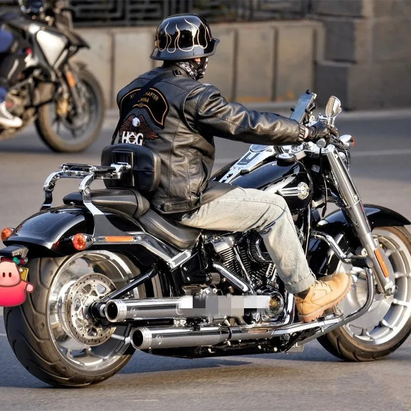 German retro soldier helmet in matte black with full-face shell, goggles, and face towel included