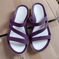 Women's solid colour casual sandals with breathable PP upper in multiple colour options