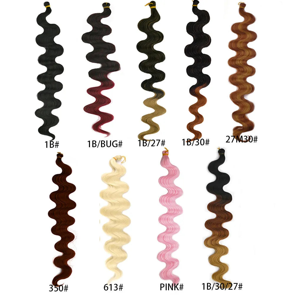 Wine red big wave synthetic crochet hair extension, 24 inches long on a mannequin head.
