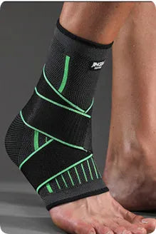 Sports ankle support in orange black or green colours for adult basketball running mountaineering