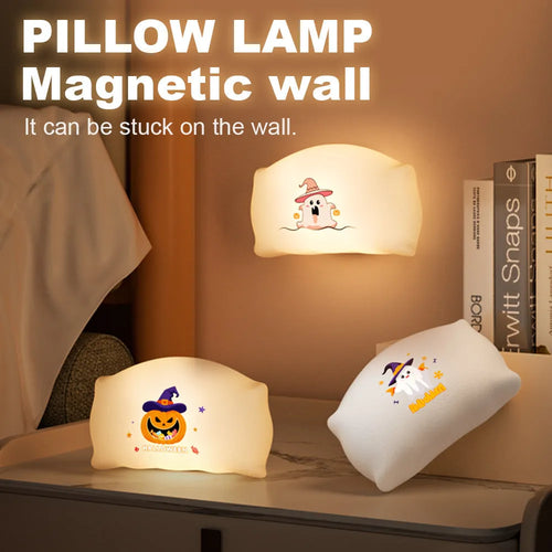 Cartoon creative table lamp in Magic Ghost or Pumpkin Ghost design, dimensions 99mm by 70mm by 50mm.