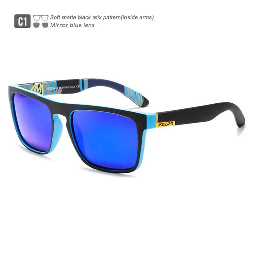 Men's polarized sports driving sunglasses with full frame, UV400 protection, and multiple colour options