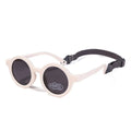 Children's round frame polarised sunglasses with UV400 protection for 0-3 year olds in various colours