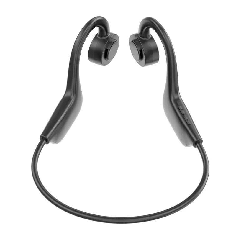 Black VG02 true wireless ear-mounted sports Bluetooth headset with ear hook design