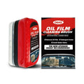 Heavy-duty car glass degreasing cleaning paste for removing oil film and road grime on a windscreen