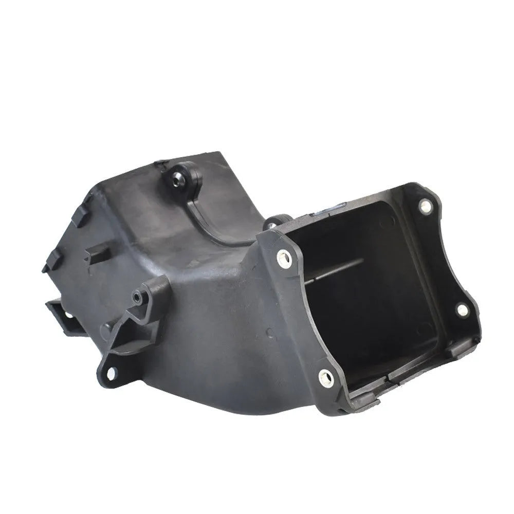 Black polymer ventilation pipe for Yamaha motorcycle engine intake, dimensions 280mm by 170mm.