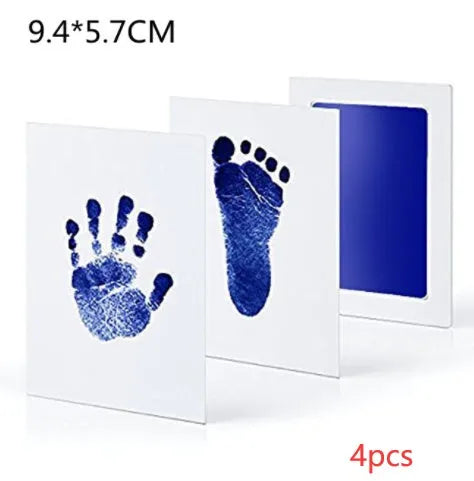 Baby hand and foot print disposable ink pad in pink for newborn keepsake crafting