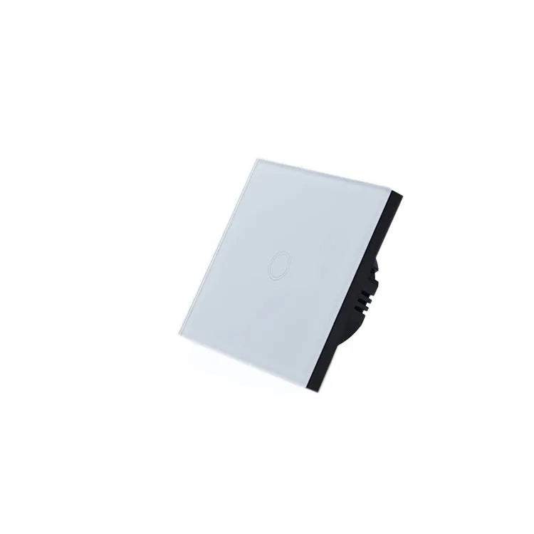 86 type tempered glass touch switch for low power lighting in black, gold or white finishes