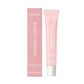 Pink twist-up lip balm stick containing shea butter, olive oil and vitamin E formula