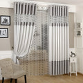 Single panel of simple blackout curtain with choice of hook or ring heading style.