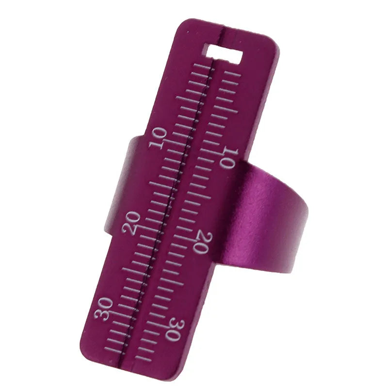 Aluminium alloy dental root canal root ruler with clear scale