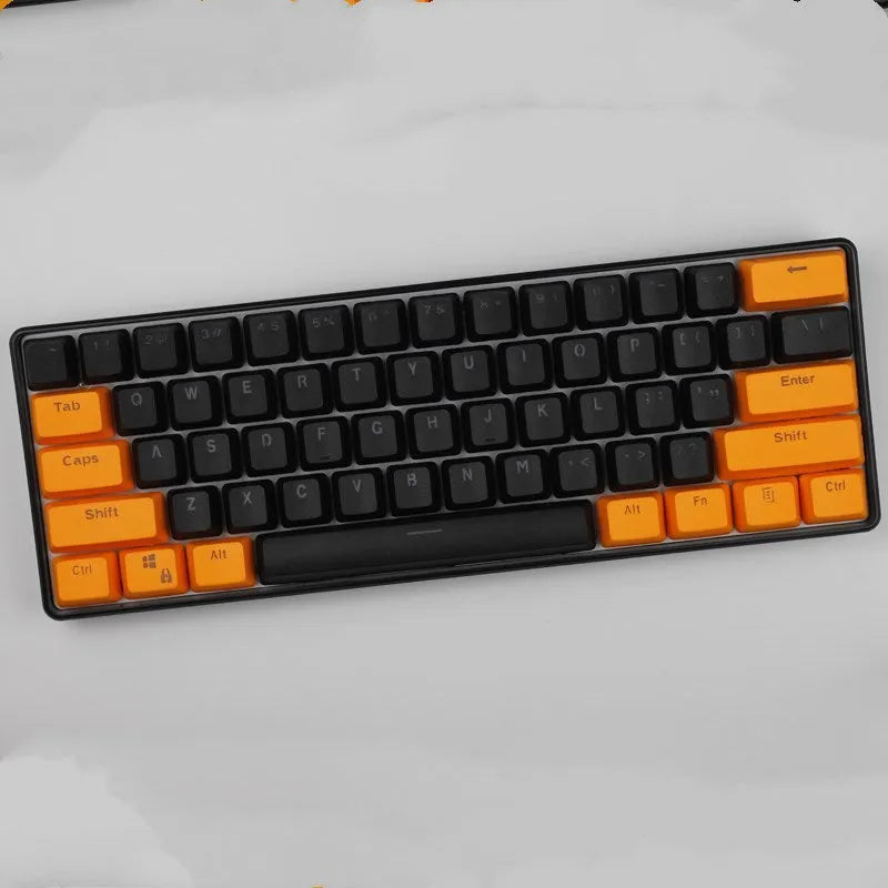 PBT transparent keycap set with two-shot injection legends, OEM height profile, matte finish for mechanical keyboard