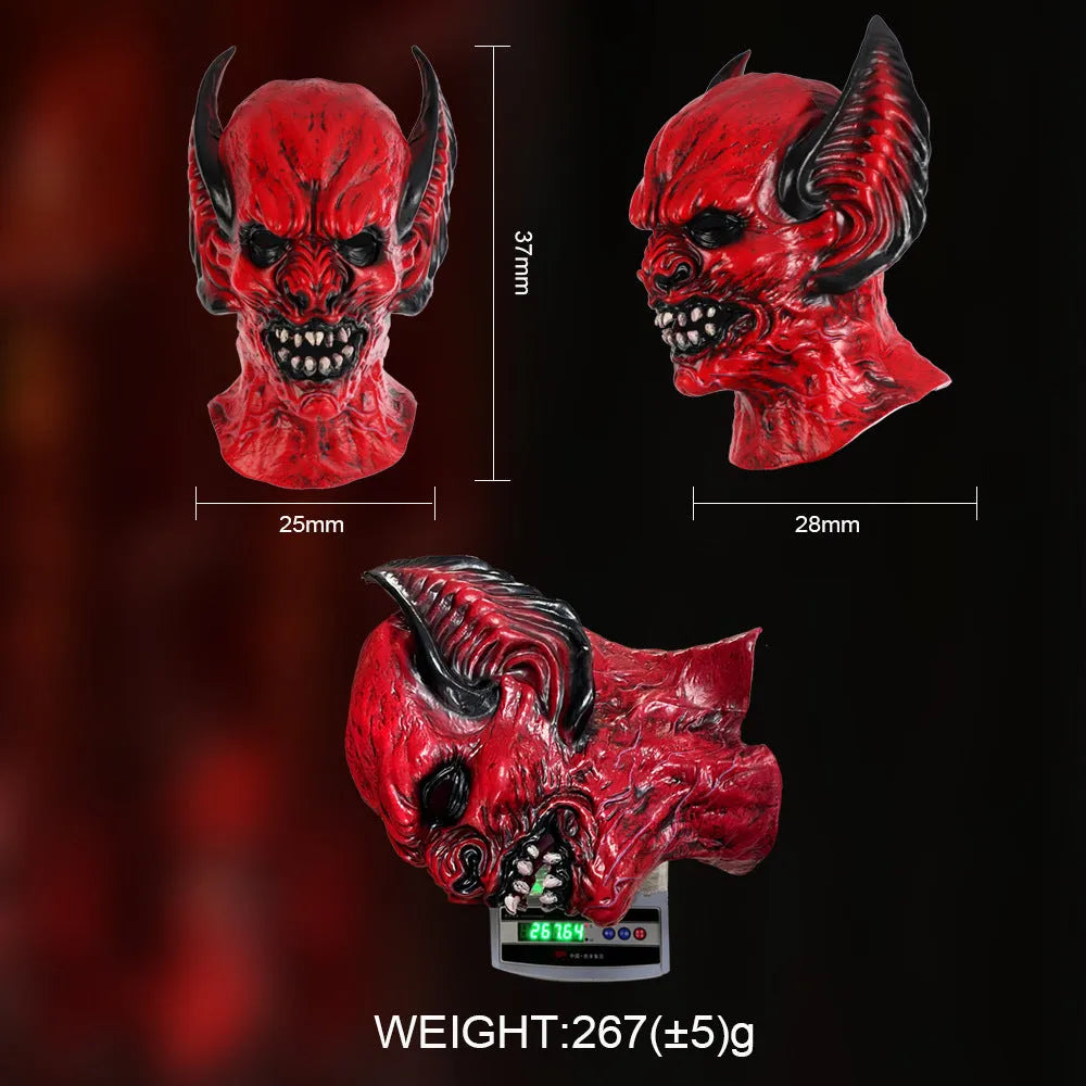 Red bat head cover costume mask for Halloween and Christmas parties