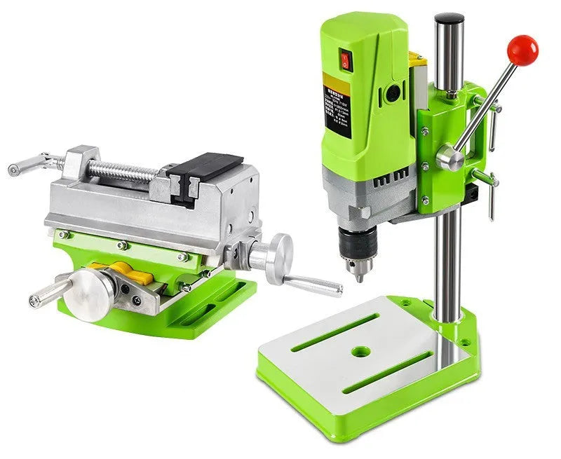 220V bench drill milling machine on a workbench